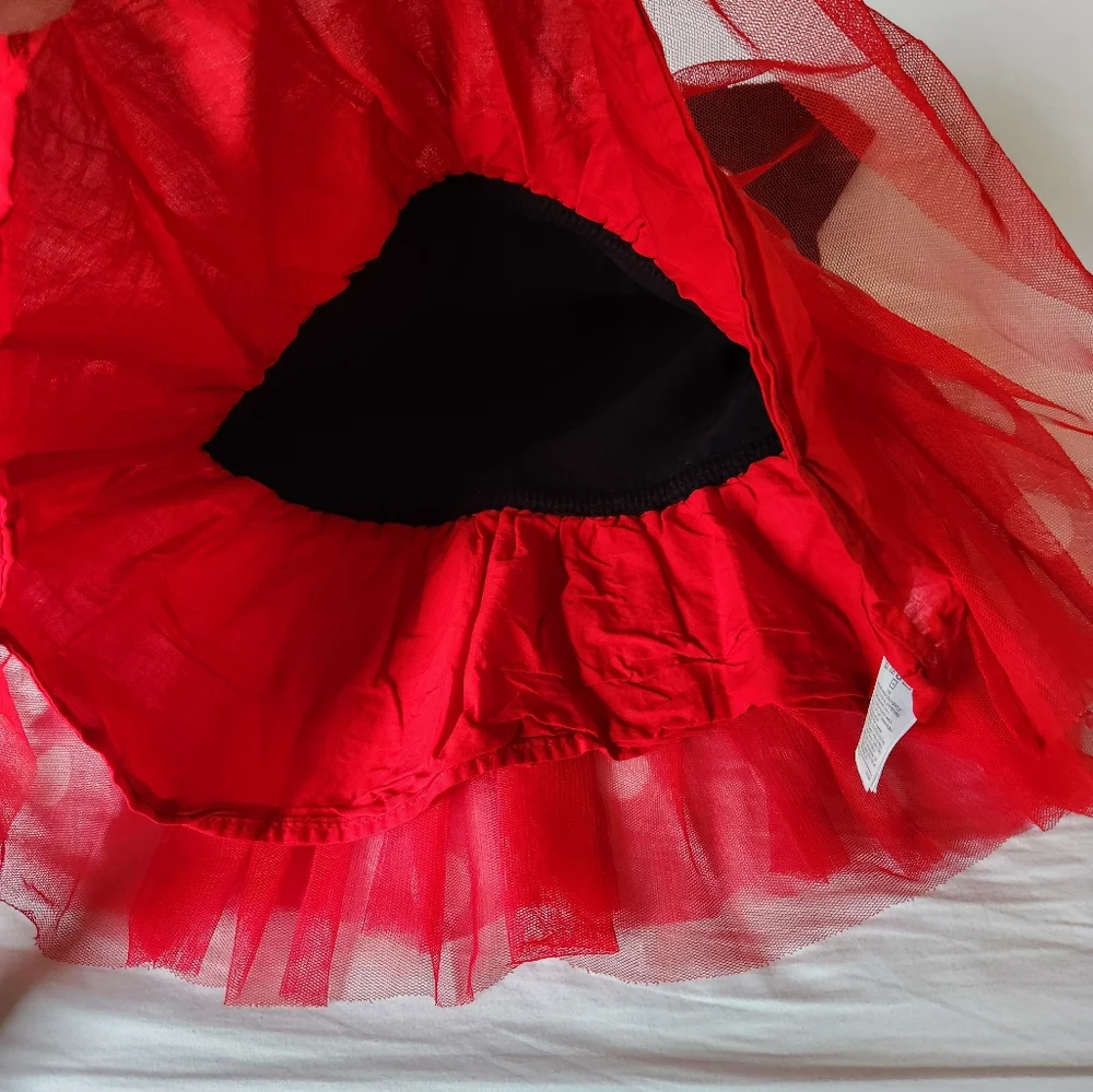GAP Minnie Mouse Red Black Polka Dot Tutu Dress
